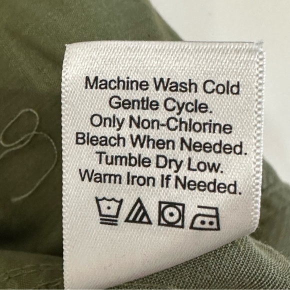 Coldwater Creek Cargo Tencel Pants Green Rollup - Picture 7 of 7